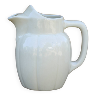 Pitcher la Sainte Uzienne Suze, cream ceramic pitcher, water pitcher