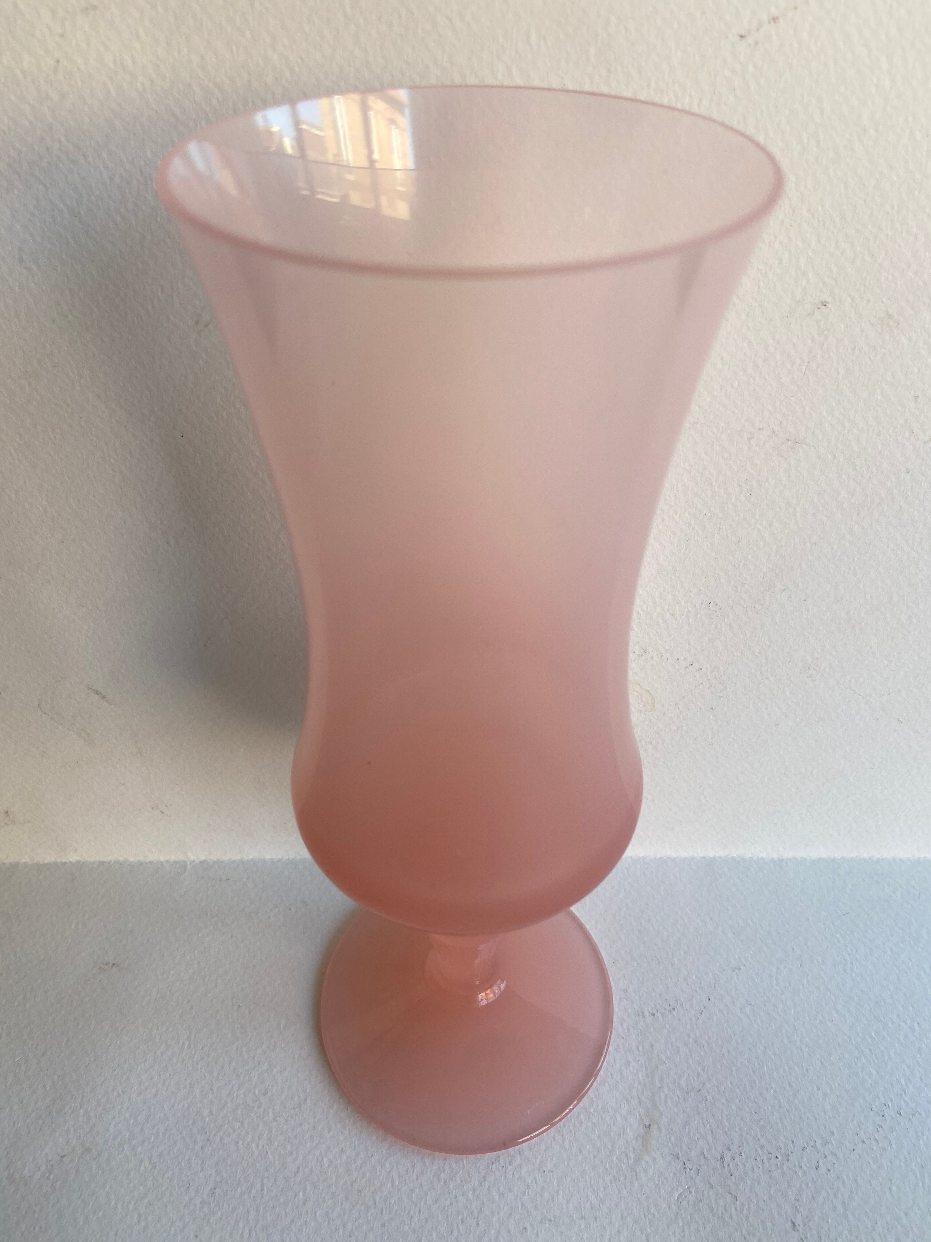 Pink opaline vase