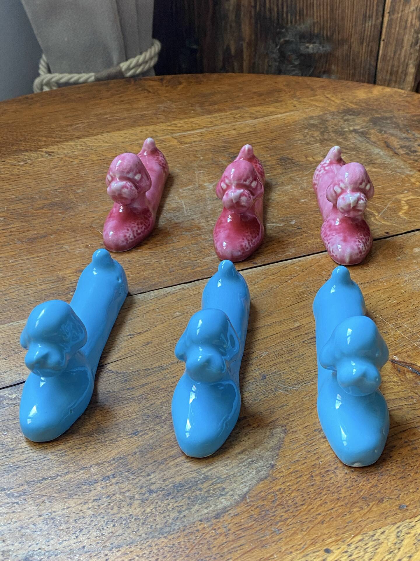 Ceramic poodle knife rest