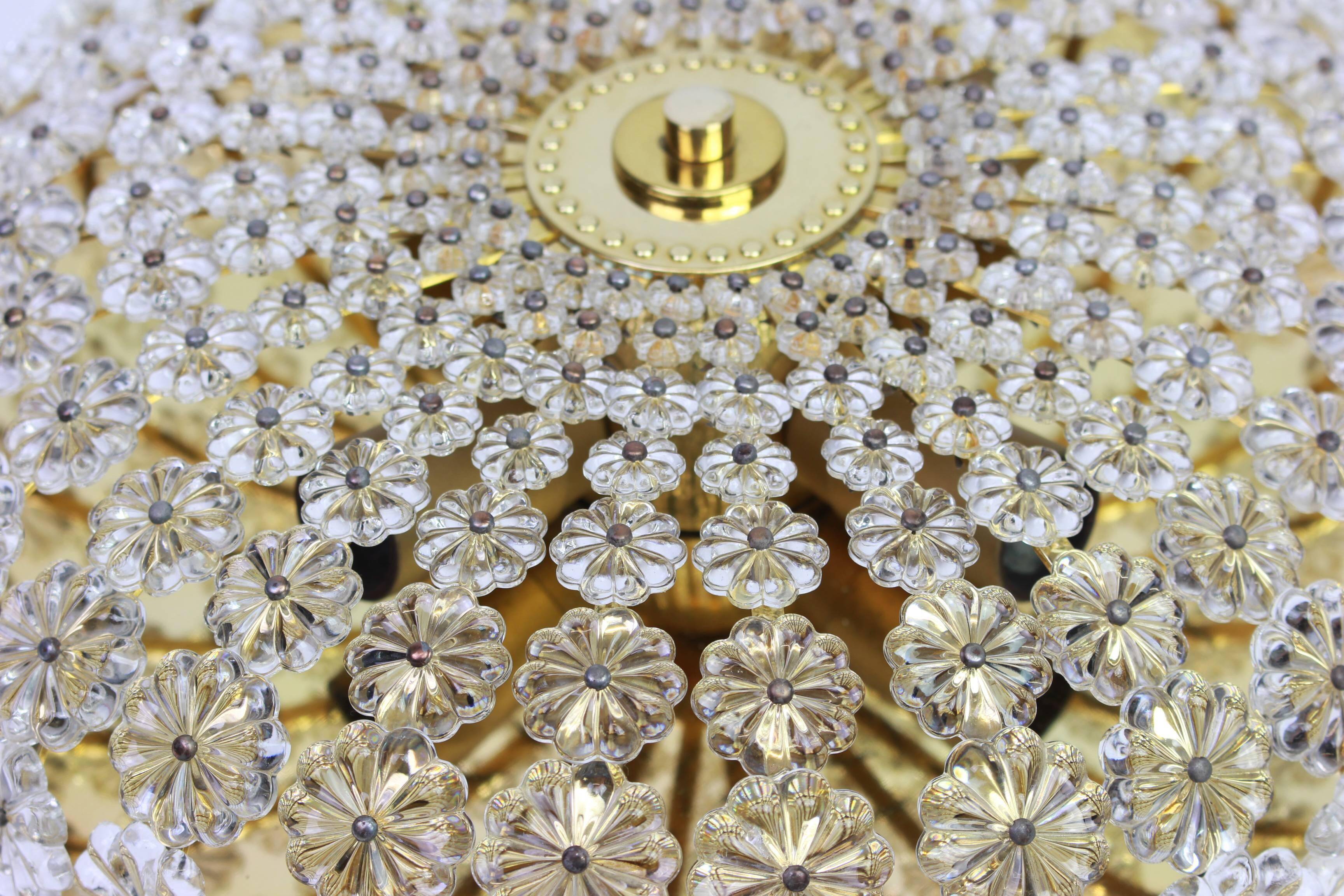 Superb wall lamp flower by Emil Stejnar, Austria, 1960s.