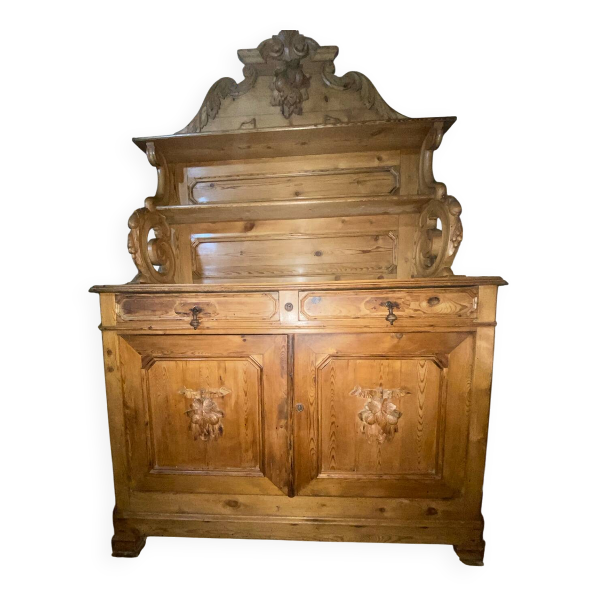 Buffet (saint Hubert) en pin du sud ouest, en 3 parties