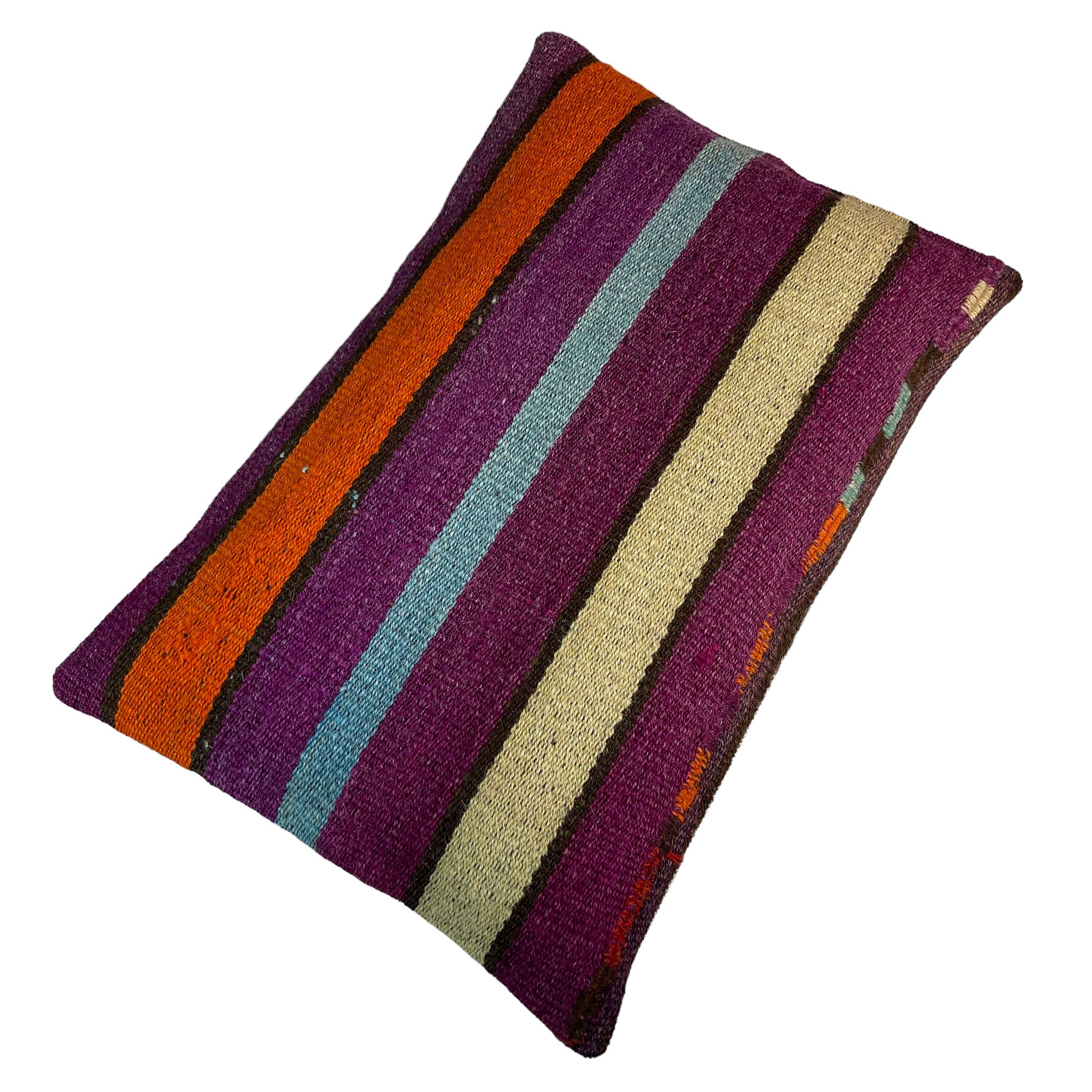 Housse de coussin vintage turque faite à la main, 30 x 50 cm