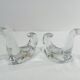 Pair of crystal candlesticks