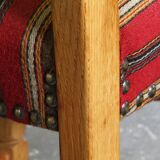 Vintage 1960s Danish farmhouse oak dining chairs in the style of Henning Kjærnulf