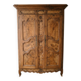 Antique Bressan wardrobe in carved wood