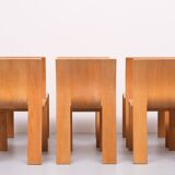 6 Gijs Bakker Strip Chairs for castelyn 1970s