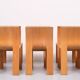 6 Gijs Bakker Strip Chairs for castelyn 1970s