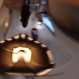 Chrome table lamp by Anna Ehrner for Ateljé Lyktan, 1970s