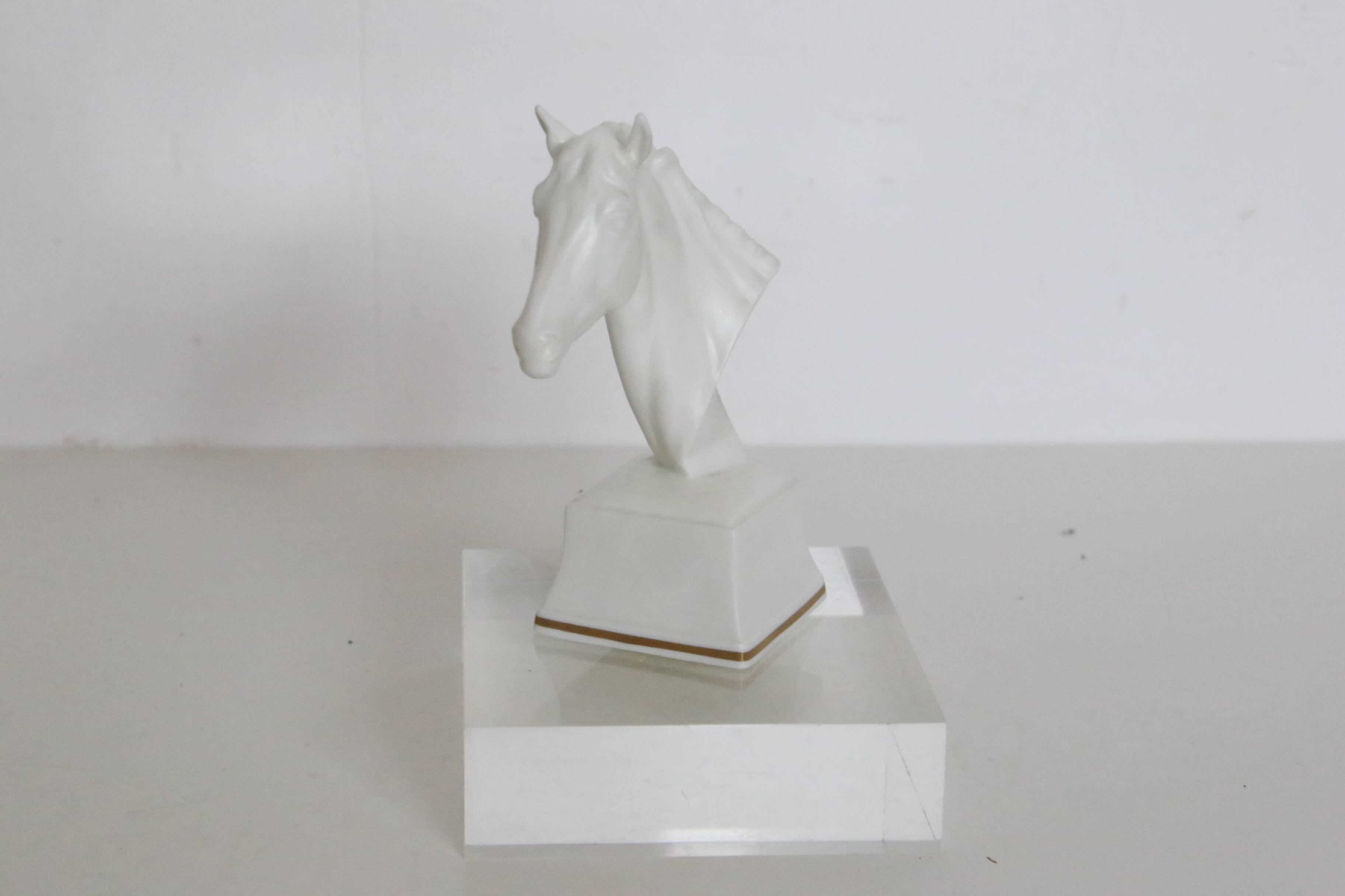 Atheon horse head figurine, Royal Worcester, porcelain