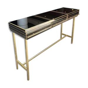 Console en verre teinté