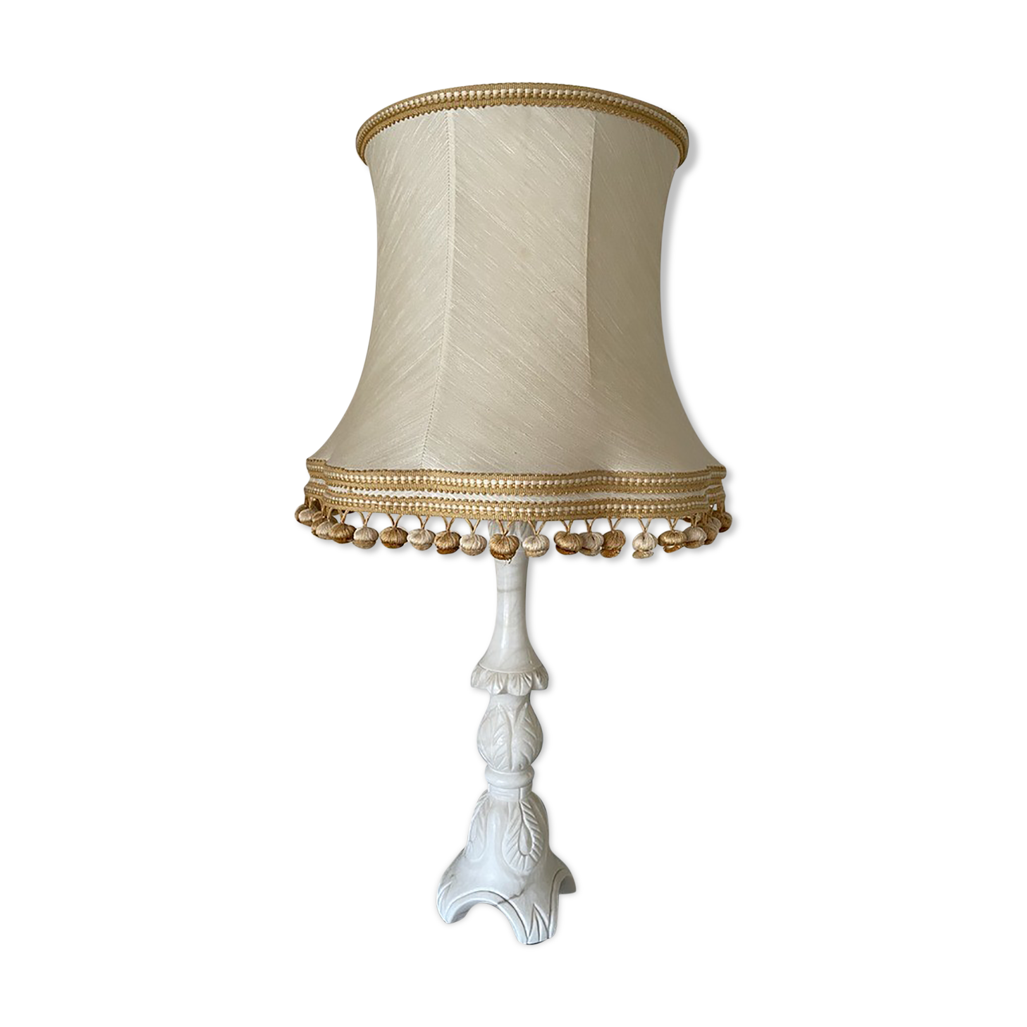 Large white marble lamp