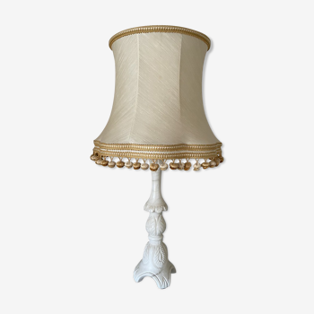 Lampe en marbre blanc
