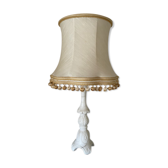 Lampe en marbre blanc