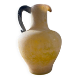 Scavo Murano vase jug in yellow glass paste