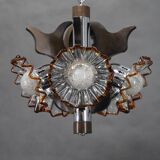 1970s Chandelier with Murano Glass Shades,Italy