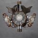 1970s Chandelier with Murano Glass Shades,Italy