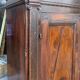 Antique 2-door walnut wardrobe, 17th century