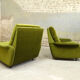 Pair of vintage space age armchairs