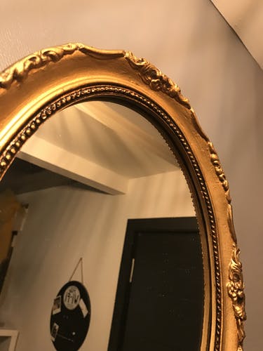 Golden old mirror 34x27cm