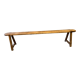 Old raw wood bench 200 cm