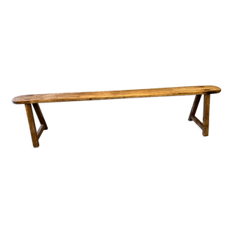 Banc en bois brut ancien 200 cm