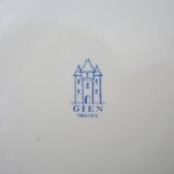 Ancien Grand Plat Oval en Faïence de Gien - Décor Rouen