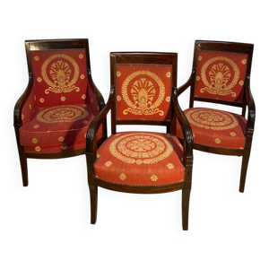 Paire de fauteuils et