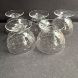 5 Wine glasses – Daum Nancy France