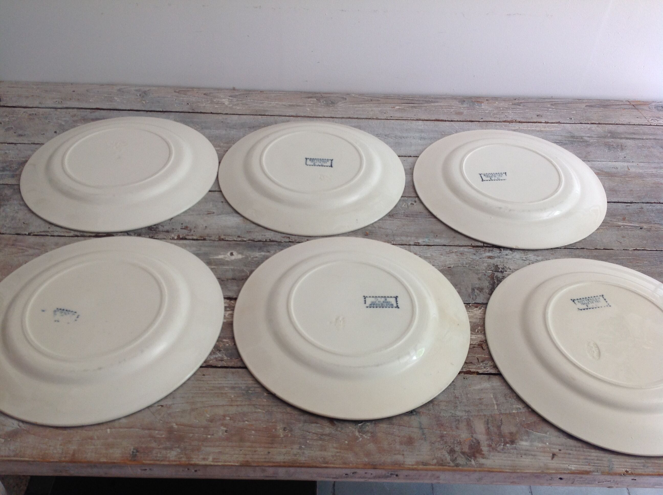 Série de 6 assiettes plates Terre de Fer