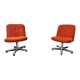 Orange armchairs