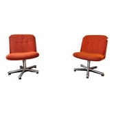 Orange armchairs