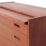 Danish design teak chest of drawers with dressing table, 1960s