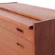 Danish design teak chest of drawers with dressing table, 1960s