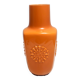 Postmodern Orange Encased Hand-Blown Glass Flower Vase, Empoli, Italy