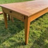 Farmhouse table and 2 benches