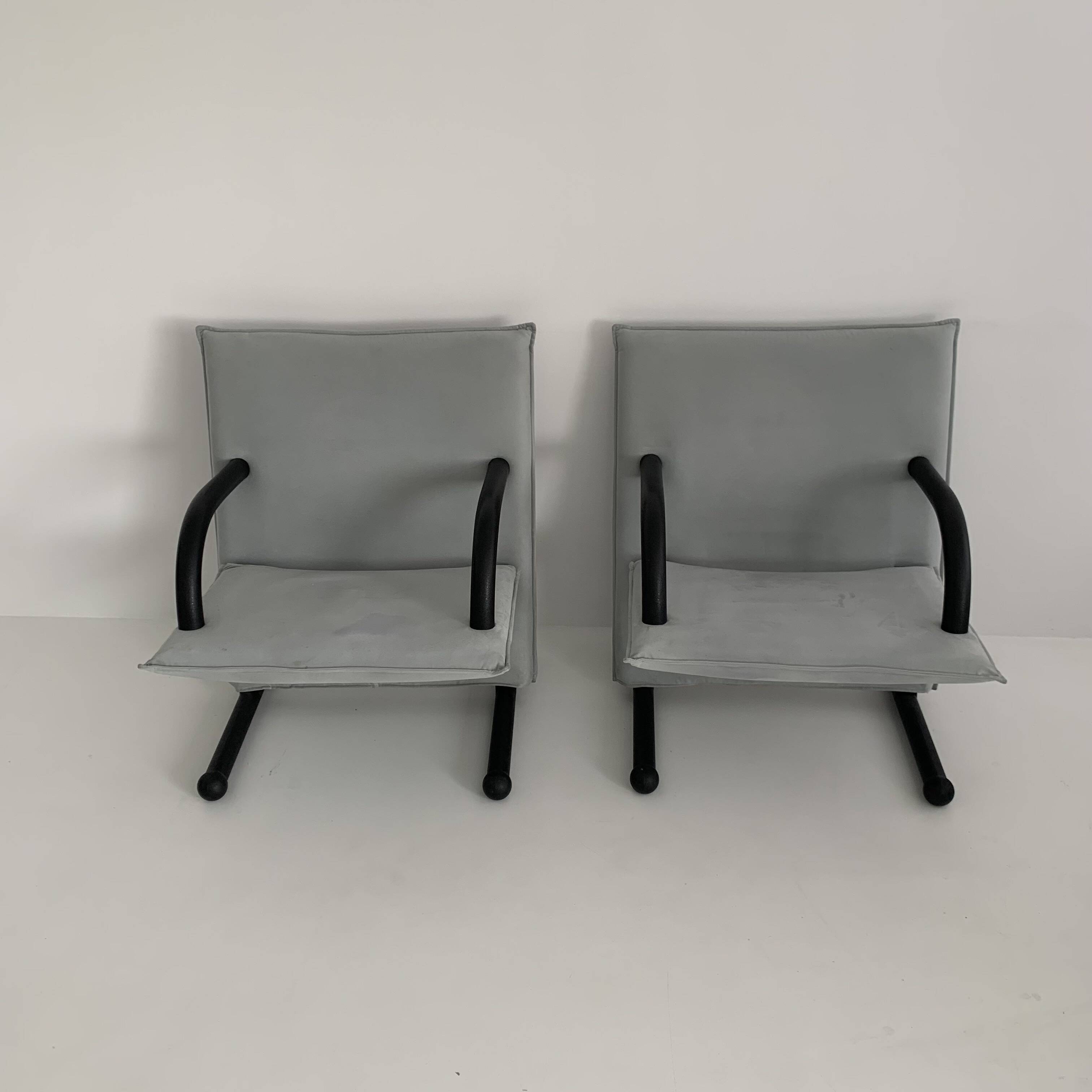 Set of 2 lounge chairs Burkhard Vogtherr for Arflex T-line, 1980’s
