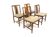 Set de 4 chaises scandinave en noyer, Linde Nilsson, Lammhult, Suède