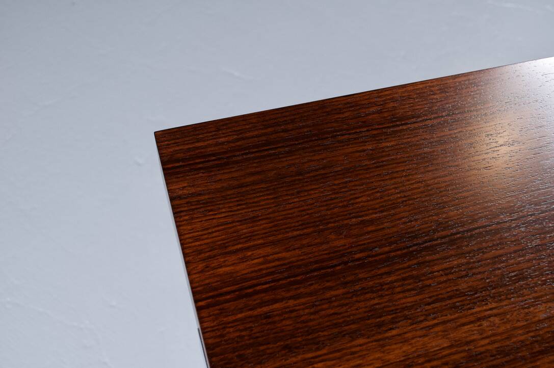 Rosewood dining table robert debiève 1950s huchers minvi