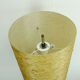 Lampadaire fibre de verre abat-jour chrome métal noir 1960
