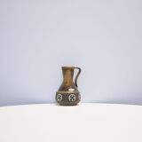 Brown jug vase Frank Keramik from Denmark
