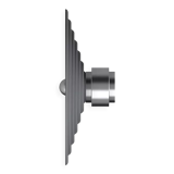 Wall lamp Sound M graphite structure ⌀40cm herstal