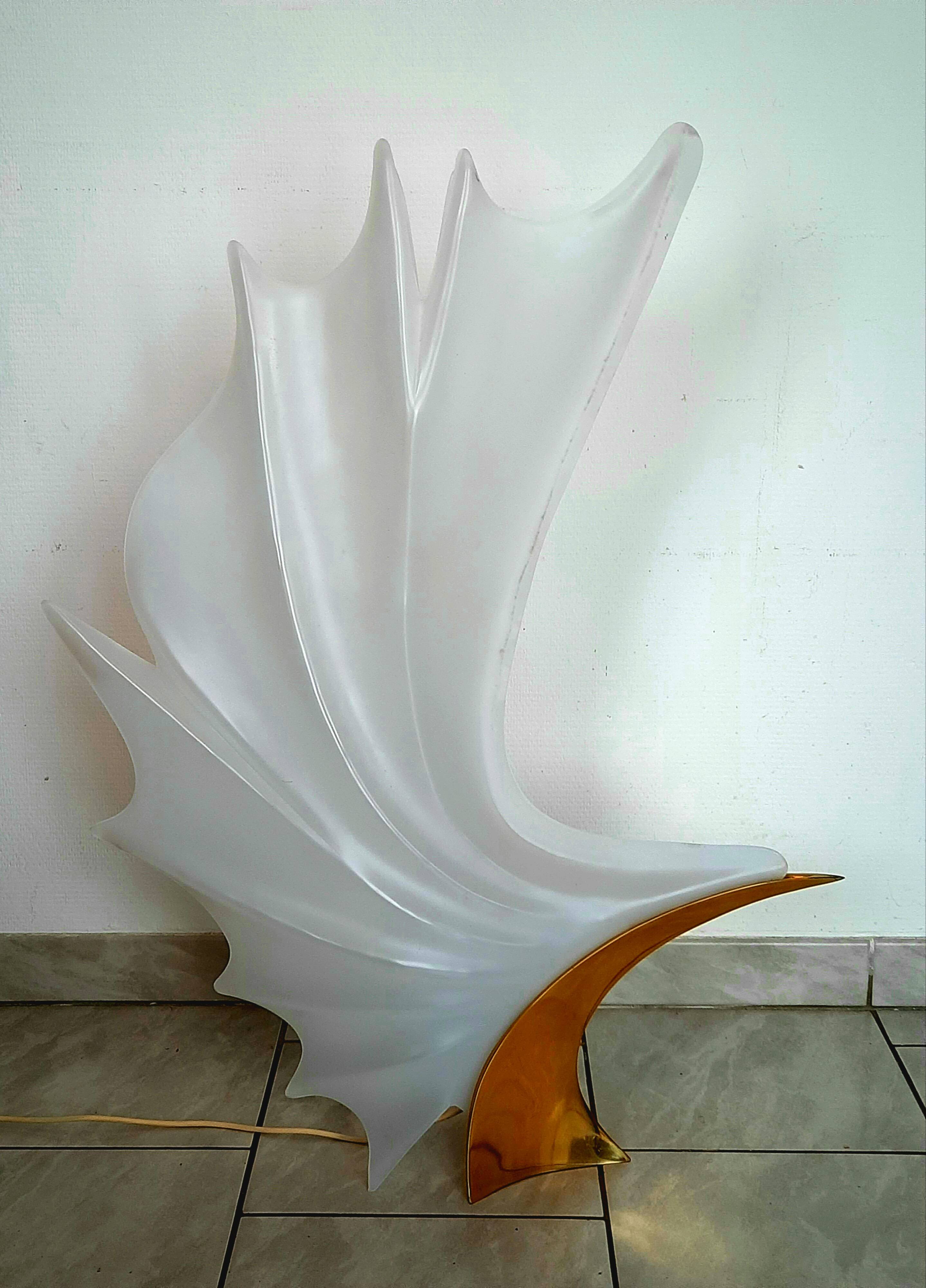 Large table lamp by rougier from the 70s