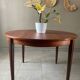 Vintage French house extendable round table (very large when unfolded)