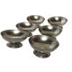6 Vintage Stainless Steel Ice Cream Cups - Made in France