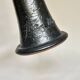 Black ceramic candlestick Jean Marais Vallauris