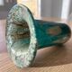Vintage blown glass vase Mdina Glass, Malta – turquoise tones and a