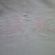 Drap métis fleur bleue toile by gérardmer 2.10 x 2.90 m with embroidery and days