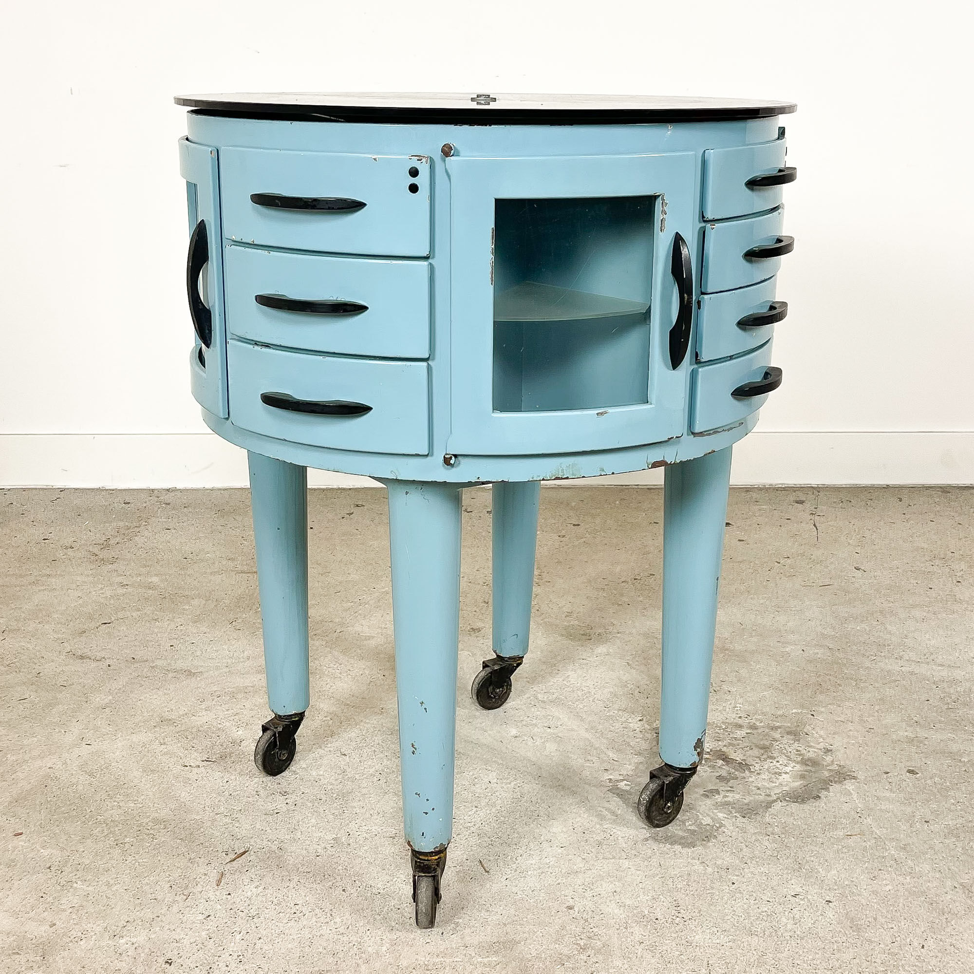 Vintage dentist cabinet leon martin girator meuble