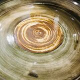 Round glazed sandstone dish