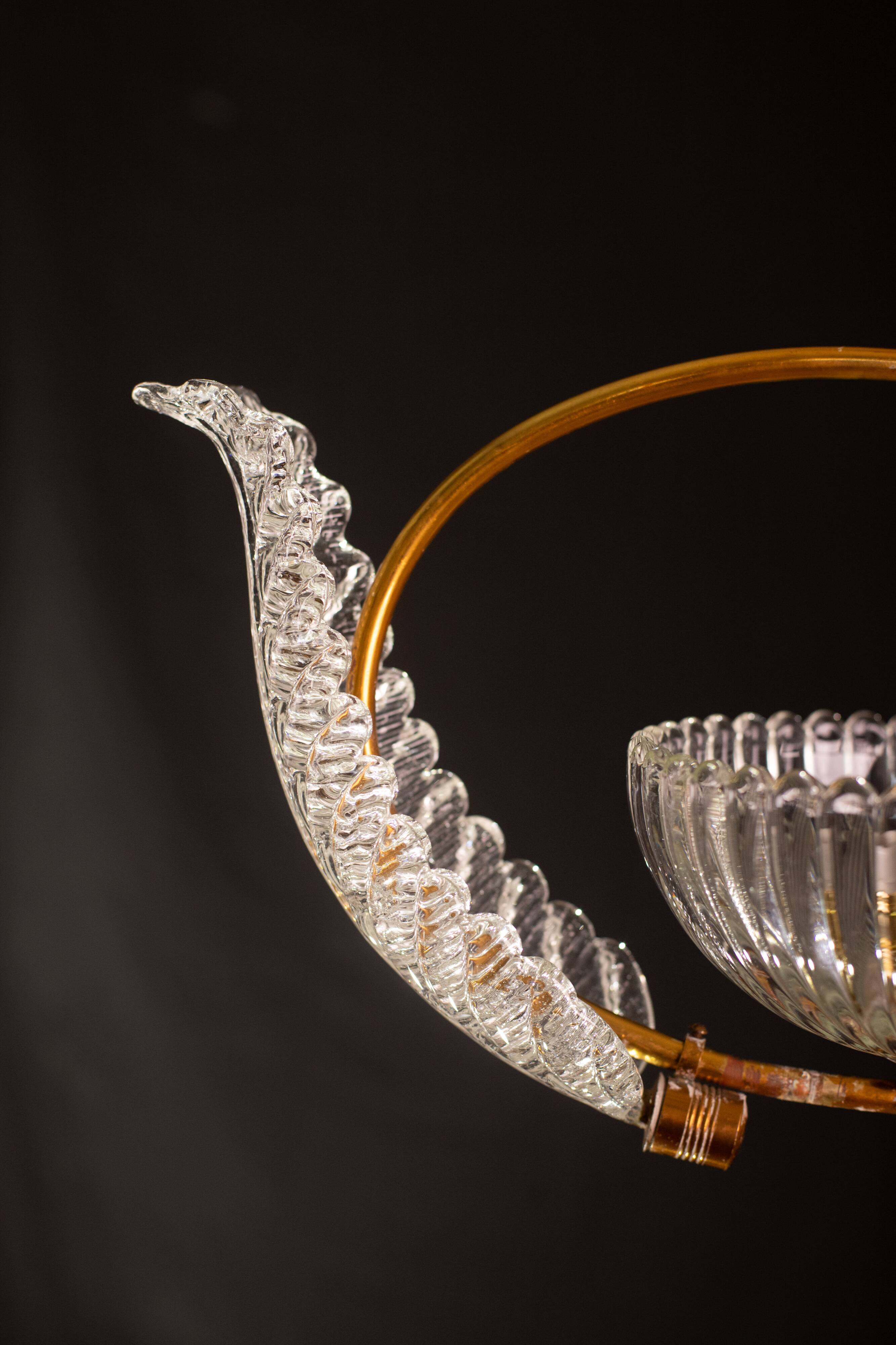 Antique Barovier e Toso Pendant Light, 1940